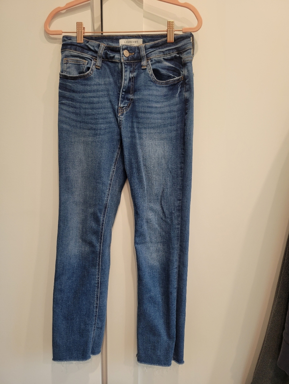 Lovervet by Vervet raw edge jeans